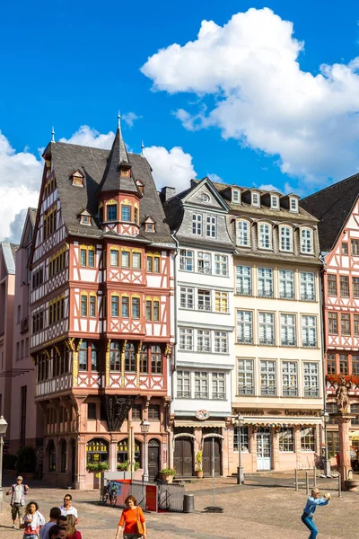 Франкфурт Німеччина Липня 2014 Року Старі Традиційні Будівлі Франкфурті Німеччина — стокове фото
