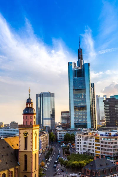 Frankfurt Deutschland Juli 2014 Luftaufnahme Von Frankfurt Mit Hauptwachen Juli — Stockfoto