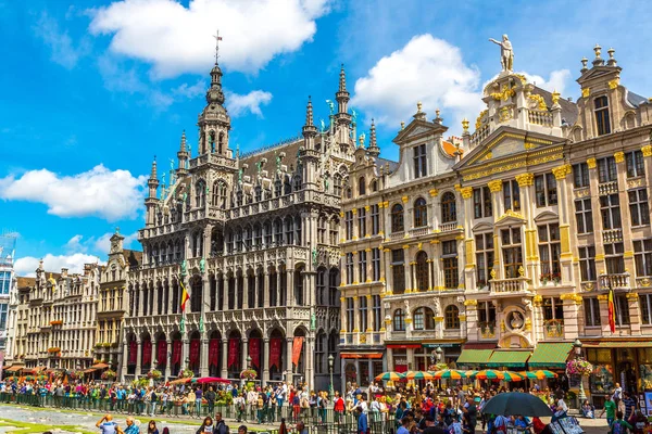 Brussels Belgium July 2014 Grand Place Beautiful Summer Day Brussels — Stock Photo, Image