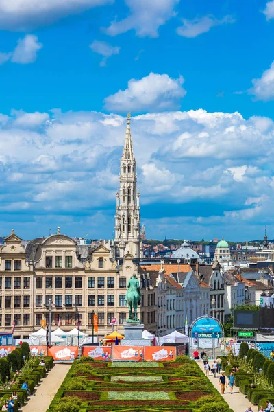 Brussels Belçika Temmuz 2014 Cityscape Brüksel Güzel Yaz Gün — Stok fotoğraf