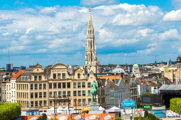 Brussels Belçika Temmuz 2014 Cityscape Brüksel Güzel Yaz Gün — Stok fotoğraf