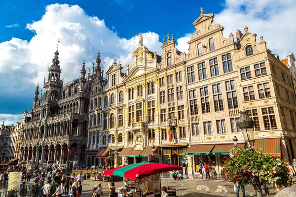 Brussels Belçika Temmuz 2014 Grand Place Güzel Yaz Gün Brüksel — Stok fotoğraf