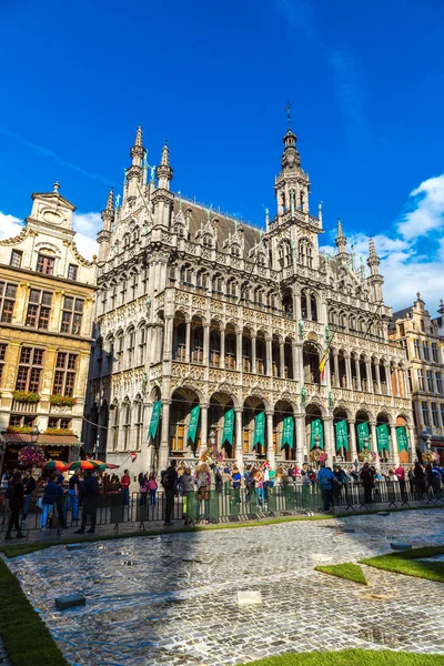 Bruxelles Belgia Heinäkuu 2014 Grand Place Kauniina Kesäpäivänä Brysselissä Belgiassa — kuvapankkivalokuva