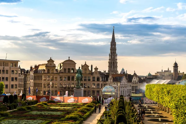 Bruxelles Belgio Luglio 2014 Paesaggio Urbano Bruxelles Una Bellissima Giornata — Foto Stock