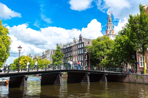 Amsterdam Netherlands August 2014 Canals Amsterdam Amsterdam Capital Most Populous — Stock Photo, Image