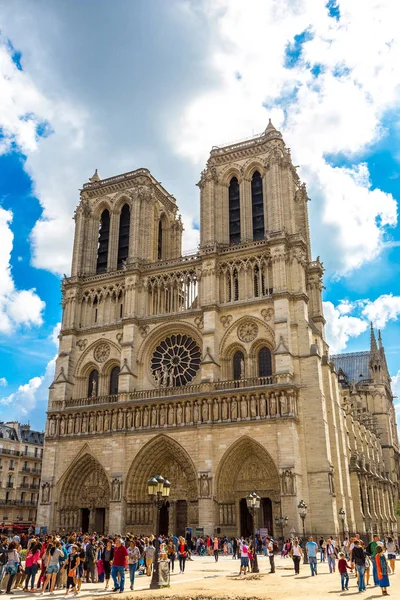 París Francia Julio 2014 Catedral Nuestra Señora París Uno Los — Foto de Stock