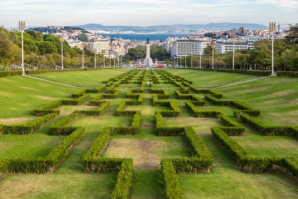 Lizbona Portugalia Lipca 2014 Park Eduardo Vii Lizbonie Piękny Letni — Zdjęcie stockowe