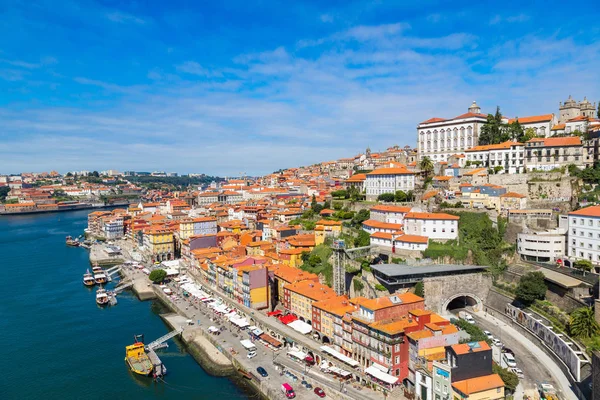 Λισαβόνα Πορτογαλία Ιούλιος 2014 Αεροφωτογραφία Του Πόρτο Στην Πορτογαλία Μια — Φωτογραφία Αρχείου