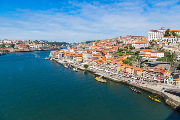 Lisboa Portugal Julho 2014 Vista Aérea Porto Portugal Num Lindo — Fotografia de Stock