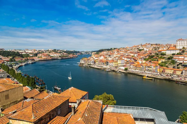 Λισαβόνα Πορτογαλία Ιούλιος 2014 Αεροφωτογραφία Του Πόρτο Στην Πορτογαλία Μια — Φωτογραφία Αρχείου