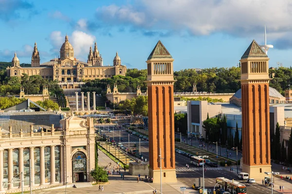 Barcelona Španělsko Červen 2014 Pohled Centra Barcelony Španělsko Letním Dni — Stock fotografie