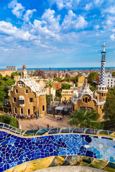 바르셀로나 스페인 2014 바르셀로나 스페인에서 하루에 건축가 가우디 Guell — 스톡 사진