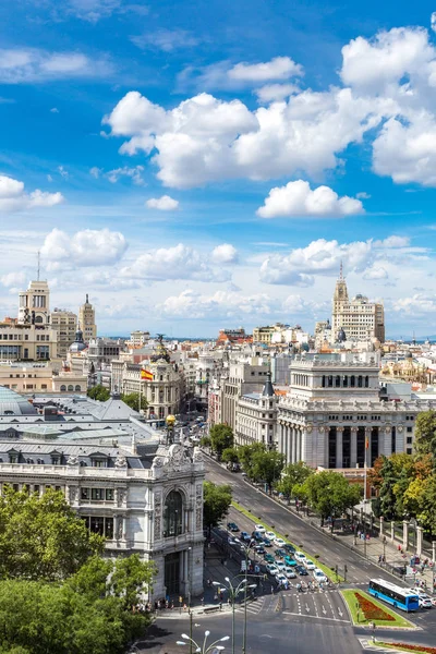 马德里 西班牙 2014年7月11日 鸟瞰大地女神广场在马德里在一个美丽的夏天 西班牙 — 图库照片