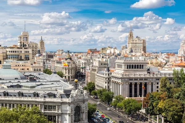 Madrid Spanien Juli 2014 Plaza Cibeles Madrid Einem Schönen Sommertag — Stockfoto