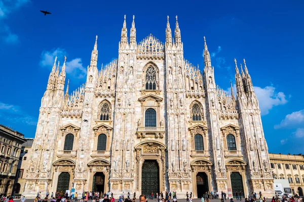 Milan Italy July 2015 Katedral Milan Terkenal Duomo Dalam Hari — Stok Foto