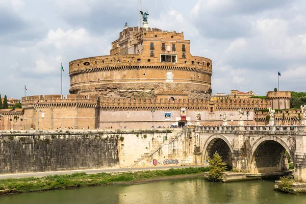 Rzym Włochy Lipca 2014 Castel Sant Angelo Letni Dzień Rzym — Zdjęcie stockowe