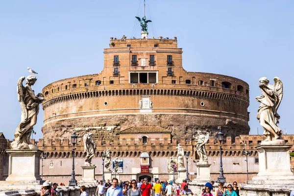 Roma Italia Luglio 2014 Castel Sant Angelo Una Giornata Estiva — Foto Stock