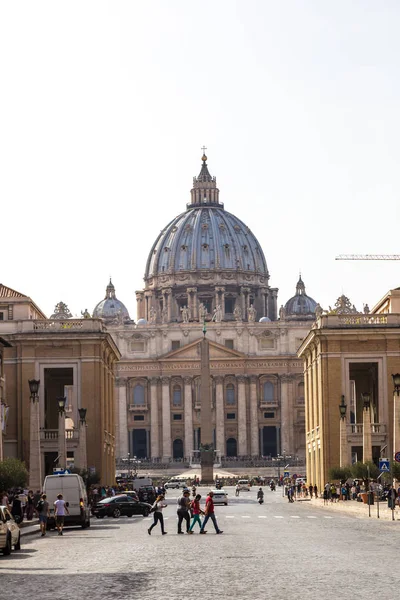 Rome Italie Juillet 2014 Basilique Saint Pierre Vatican Par Une — Photo