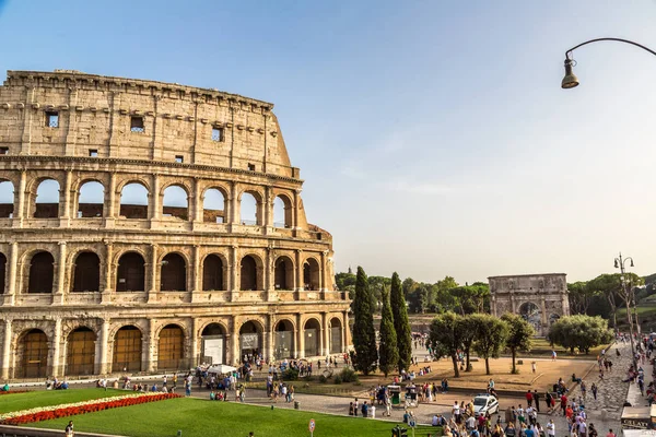 Rome Talya Temmuz 2014 Bir Yaz Günü Colosseum Roma Talya — Stok fotoğraf