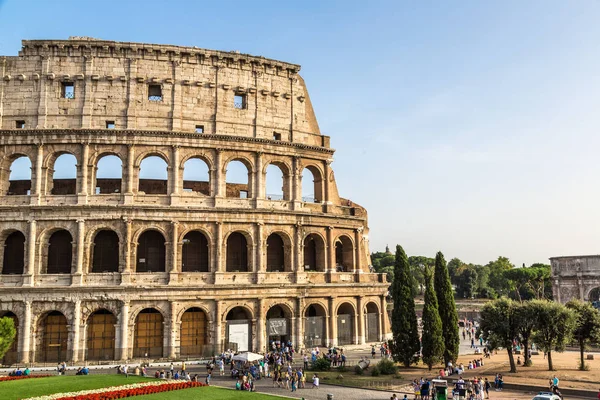 Rome Talya Temmuz 2014 Bir Yaz Günü Colosseum Roma Talya — Stok fotoğraf