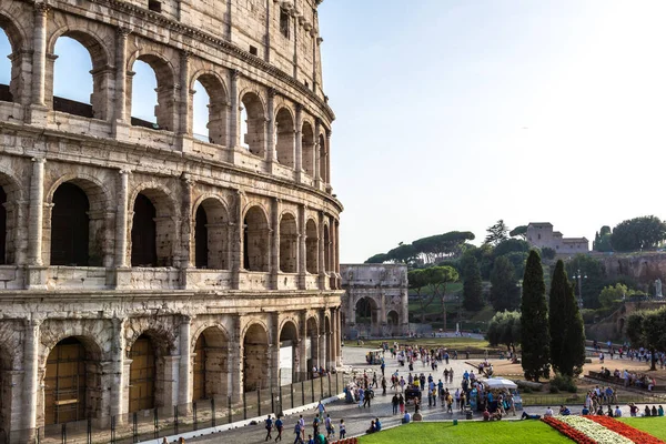 Rome Talya Temmuz 2014 Bir Yaz Günü Colosseum Roma Talya — Stok fotoğraf