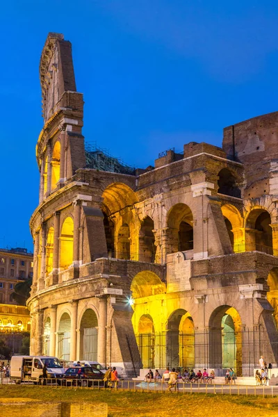 Rome Italy July 2014 Colosseum Summer Night Rome Italy — Stock Photo, Image