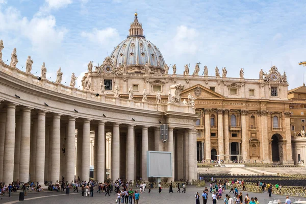 Рим Италия Июля 2014 Года Базилика Святого Петра Ватикане Летний — стоковое фото