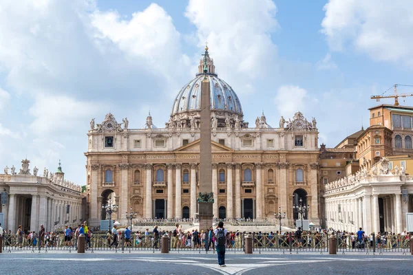 Rome Italië Juli 2014 Basiliek Van Sint Pieter Het Vaticaan — Stockfoto