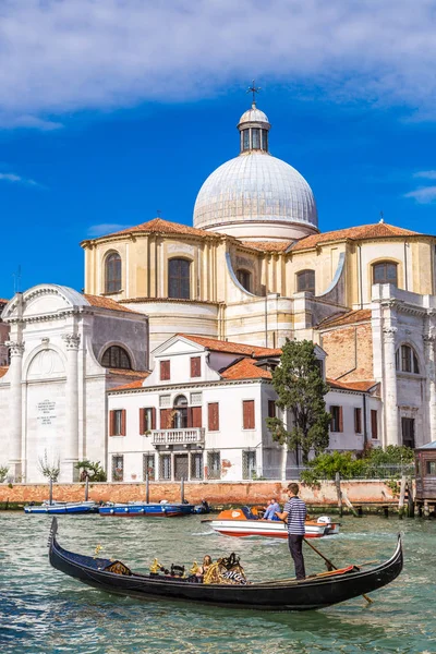 Venecia Italia Junio 2014 Góndola Canal Grande Venecia Hermoso Día — Foto de Stock