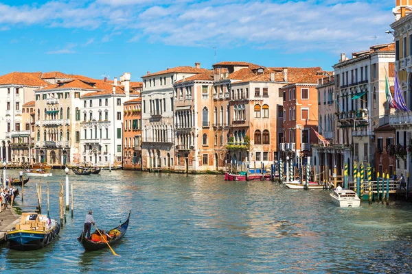 Venice Italy June 2014 Gondola Canal Grande Venice Beautiful Summer — Stock Photo, Image