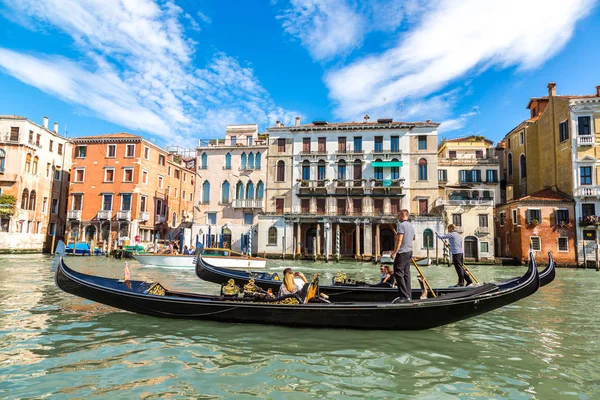 Venedig Italien Juni 2014 Gondel Auf Canal Grande Venedig Einem — Stockfoto