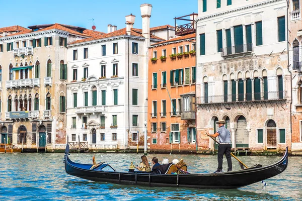 Venice Italy June 2014 Gondola Canal Grande Venice Beautiful Summer — Stock Photo, Image