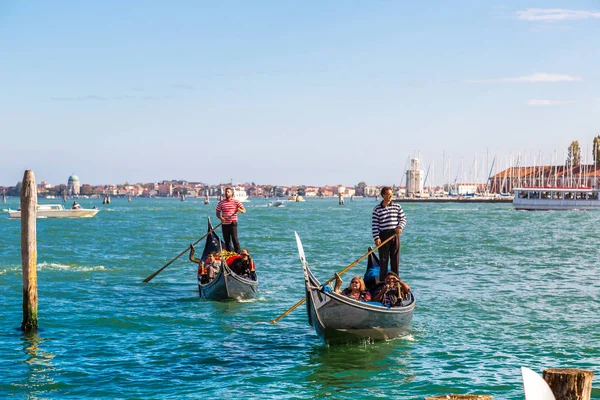 Venedig Italien Juni 2014 Gondel Auf Canal Grande Venedig Einem — Stockfoto