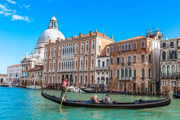 Venedig Italien Juni 2014 Gondel Auf Canal Grande Venedig Einem — Stockfoto