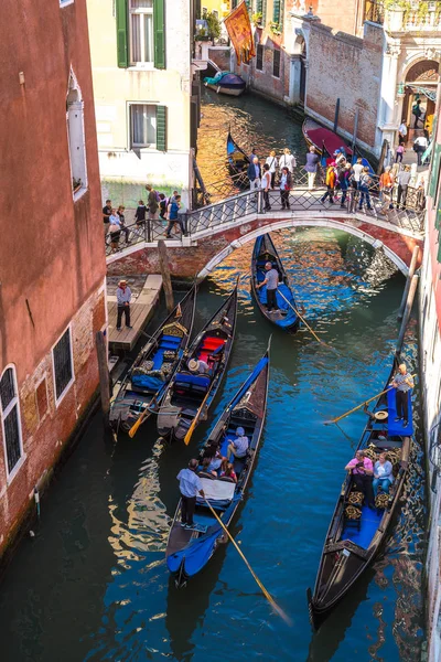 Venise Italie Juin 2014 Gondole Sur Canal Grande Venise Par — Photo