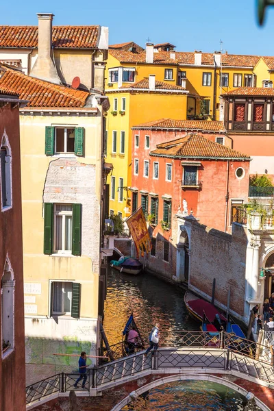 Venedik Talya Temmuz 2014 Bir Yaz Günü Kanalda Venedik Talya — Stok fotoğraf