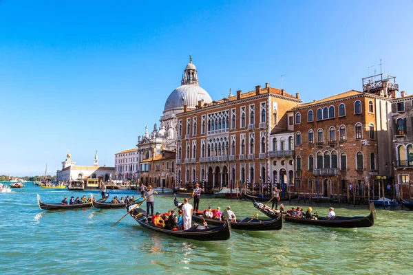 Вениция Италия Июня 2014 Года Гондола Большом Канале Венеции Прекрасный — стоковое фото
