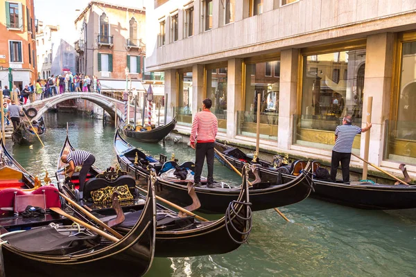 Venise Italie Juin 2014 Gondole Sur Canal Grande Venise Par — Photo