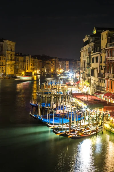 Venedig Italien Juli 2014 Canal Grande Sommarnatt Venedig Italien — Stockfoto