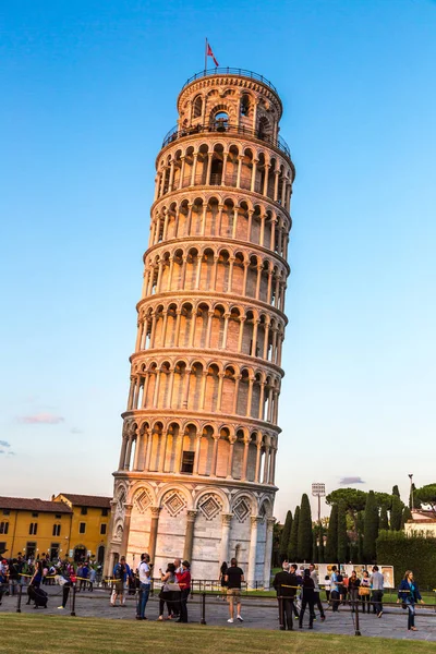 Pisa Talya Temmuz 2014 Leaning Tower Bir Yaz Akşamları Pisa — Stok fotoğraf