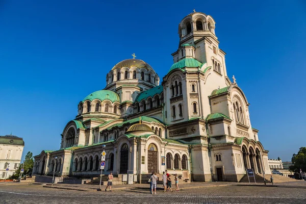 Sofia Bulgarien Juli 2014 Alexander Nevsky Katedralen Sofia Bulgarien Sommardag — Stockfoto