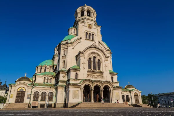 Sofia Bułgaria Lipca 2014 Katedra Alexander Nevsky Sofii Letnie Dni — Zdjęcie stockowe