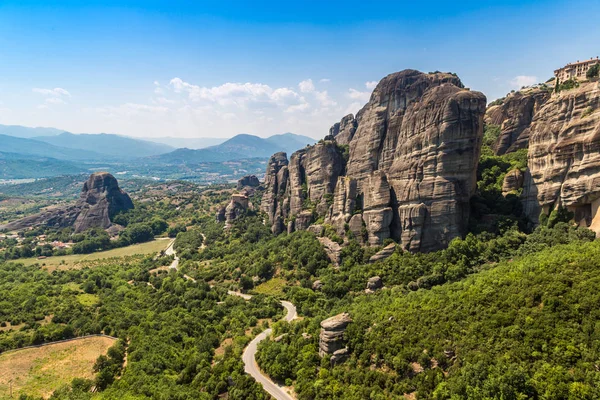 Meteora Greece June 2015 Monasteries Top Rock Summer Day Meteora — Stock Photo, Image