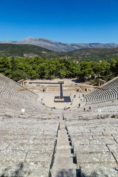 Corinth Grecia Junio 2015 Antiguo Teatro Epidaurus Argolida Grecia Día —  Fotos de Stock