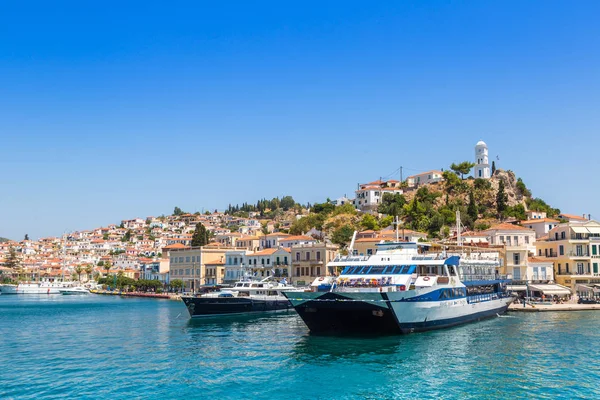 Poros Grecia Luglio 2015 Traghetti Sull Isola Poros Una Giornata — Foto Stock