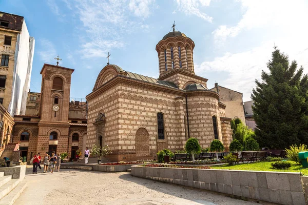 Bukarest Románia 2015 Június Curtea Veche Legrégibb Temploma Egy Nyári — Stock Fotó