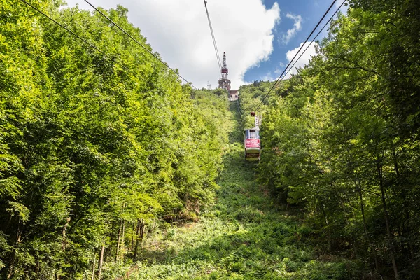 Brasov Romania Giugno 2015 Funivia Nella Città Brasov Una Giornata — Foto Stock