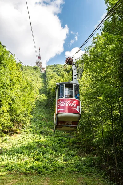 Brasov Romanya Haziran 2015 Cable Car Brasov Şehirde Bir Yaz — Stok fotoğraf