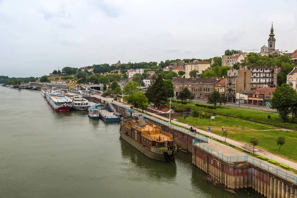 Belgrad Serbien Juni 2016 Belgrad Stadsbilden Från Floden Sava Serbien — Stockfoto