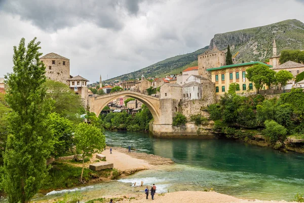Mostar Bosznia Hercegovina 2016 Június Régi Híd Mostar Egy Szép — Stock Fotó